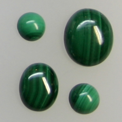 Malachite Rounds, Ovals, Marquise, Pear