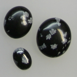 Snowflake Obsidian Ovals 
