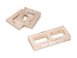 mold frame Used to hold uncured rubber and model when vulcanizing. Made of aluminum alloy for best heat conduction